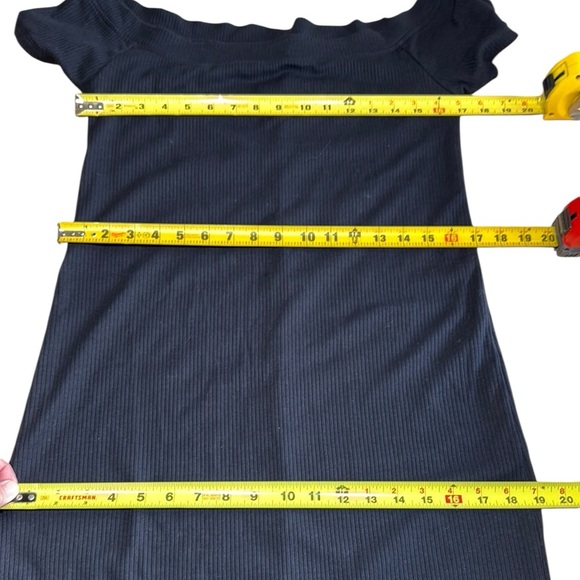 Old Navy Black Sheath Dress gothic goth witchy LBD comfortable XL SS comfy - Picture 8 of 10